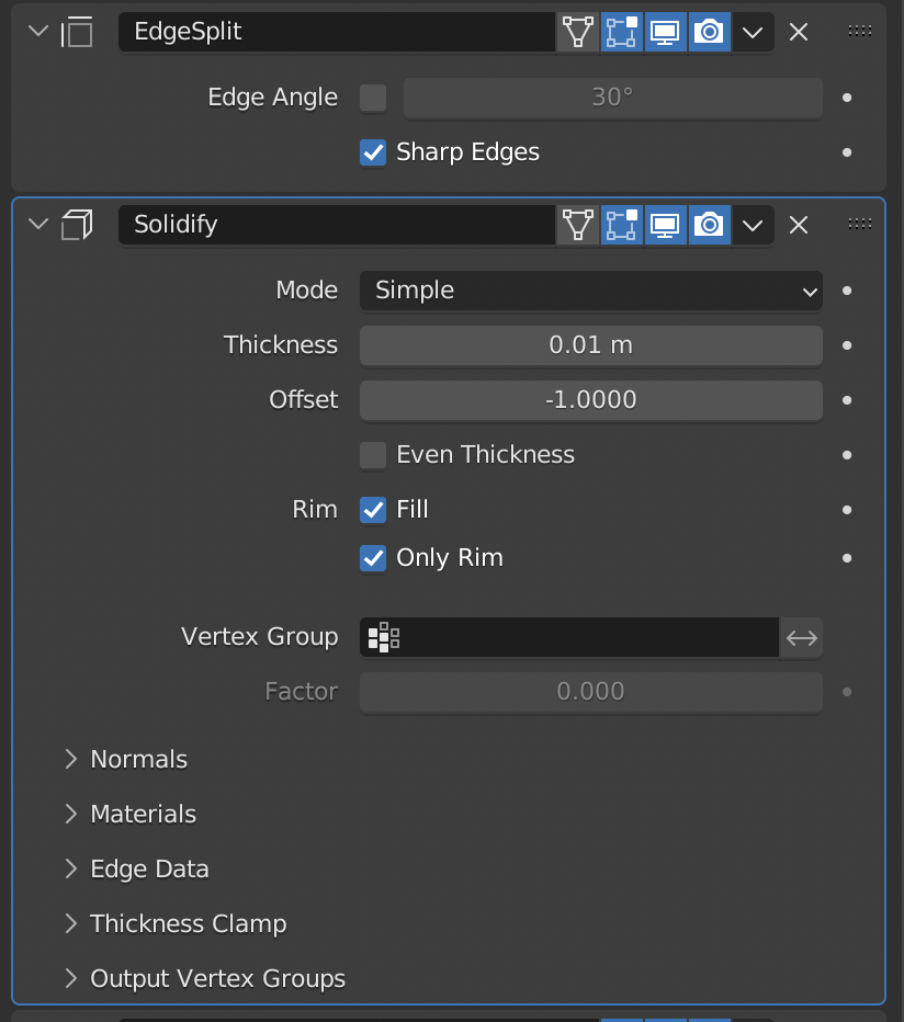 Blender panel lines