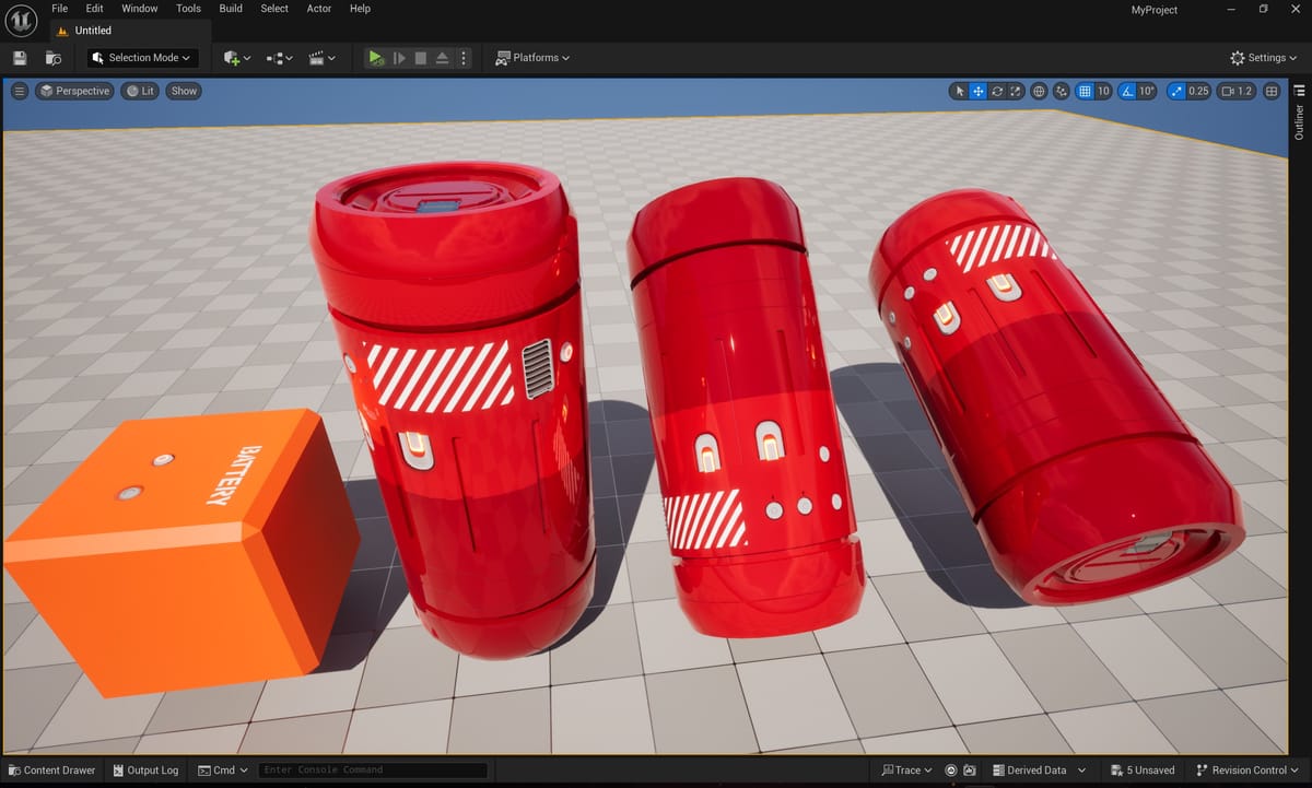 Blender + KitOps + Decal Machine > export to Unreal Engine 5